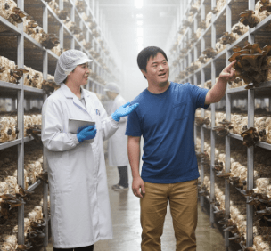 当社ファーム見学の様子