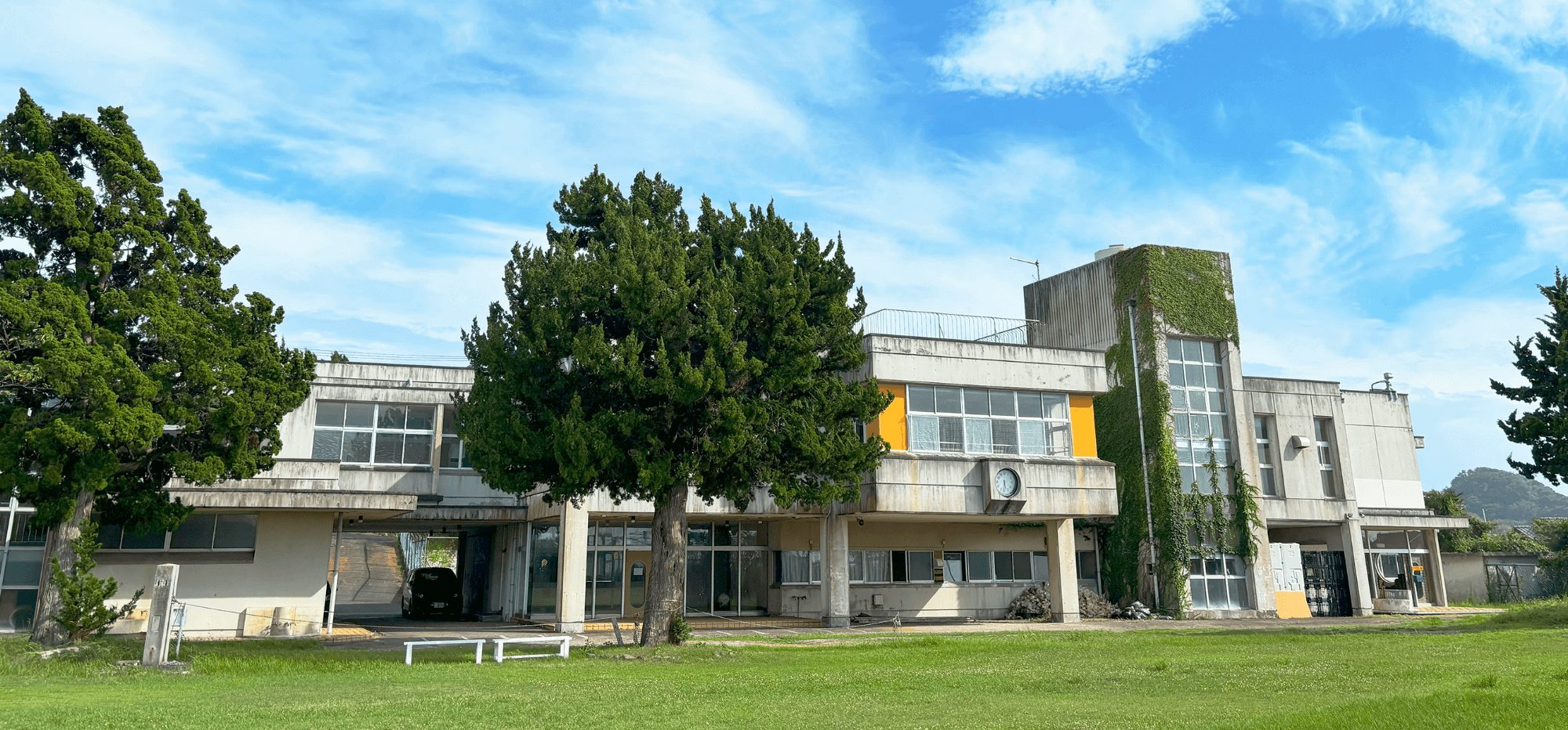 直営栽培施設の館山旧富崎小学校ファーム